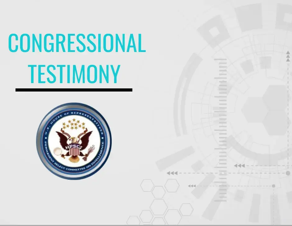 Congressional Testimony