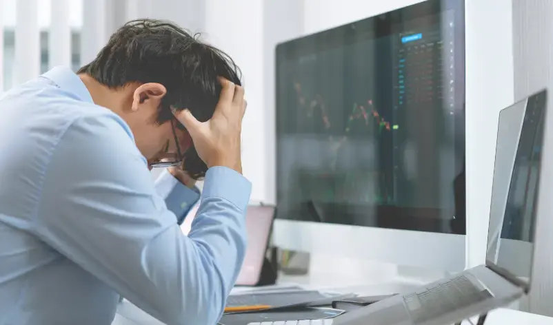 Frustrated man